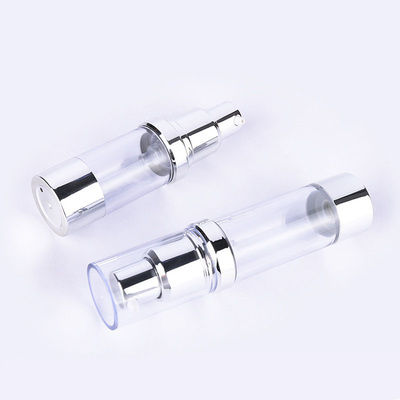 Plastic PP Customizd Logo Cream Airless Cosmetic Bottle Outlet Clear Round 80ml 100ml