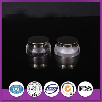 ABS 20g Acrylic Irregular Cosmetic Cream Jars Custom Plastic Packaging With Lids